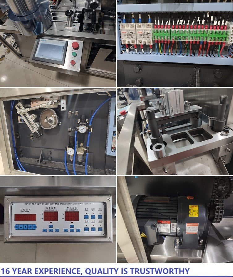 Dpp-80 Auto Alu-PVC/Alu-Alu Heat Sealing Food Blister Pack Machine