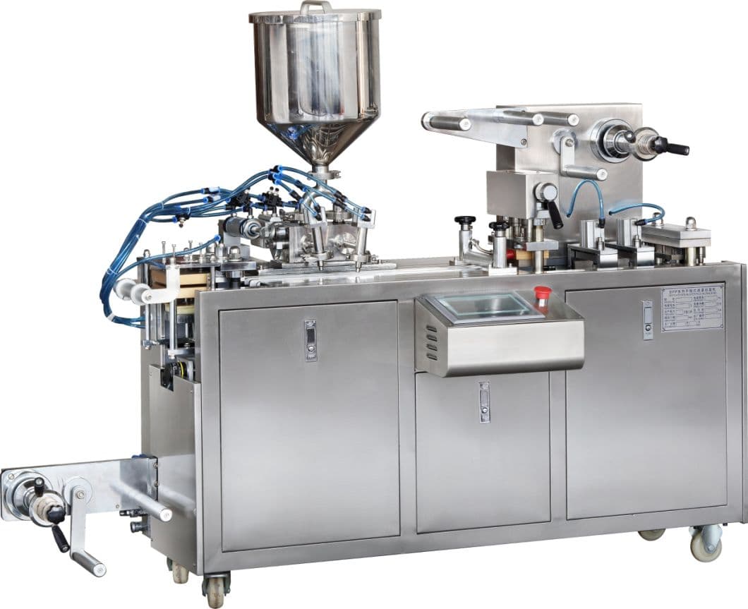 Dpp80 Small Automatic Blister Packing Machine for Liquid Jam Honey Canday Tablet Capsule