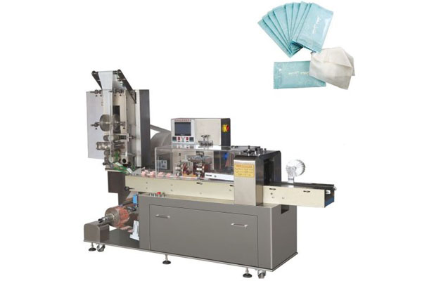 high speed four-side seal single sheet wet wipes machine