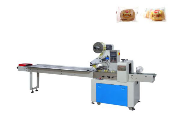 Automatic Horizontal Flow Pillow Bakery Bread Biscuit Cookies Packing Machine